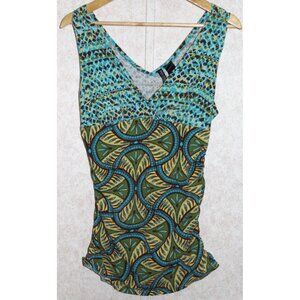 Bisou Bisou Women's V-neck Size Large Tank‎ Y2K